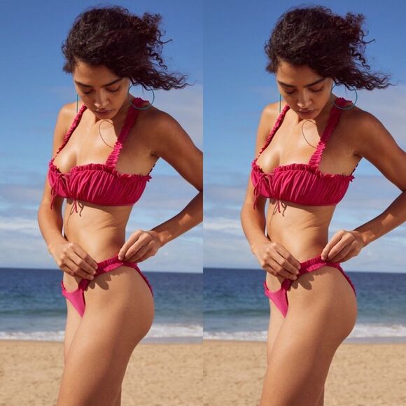 Urban Outfitters x Blue Life Frill Bikini Bottom - Picture 3 of 6
